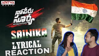 Sainika  Naa Peru Surya Naa illu India  ALLU ARJUN  COUPLE REACTION  BOYFRIEND GIRLFRIEND REACT [upl. by Oiretule263]