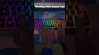 WOOTING 60HE  SOUND TEST [upl. by Redliw]