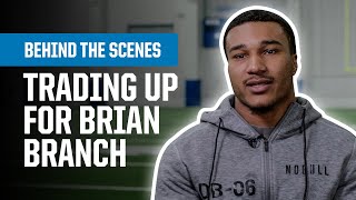 Behind the Scenes Lions Draft Brian Branch [upl. by Welcy]