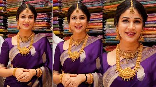 Lavanya Tripathi Konidela Launches Kanchipuram Narayani Silks Kukatpally  Varun Tej  Tollywood [upl. by Minerva893]