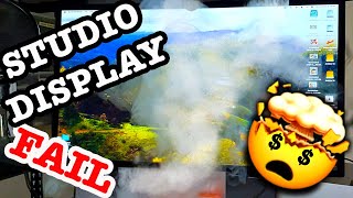 Apple Studio Display Major Scary Fail Caught On Camera 2500 Smoke Bomb Part 1 [upl. by Nordin]