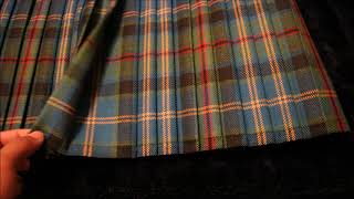 5 Yard Wool Kilt Review Pennsylvania Tartan 13 oz [upl. by Janeva]