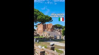 Ancient Roman Port of Ostia Antica walkingtour romanruins [upl. by Ahsiket]