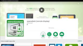 Simple tutorial  Cara menggunakan spacedesk [upl. by Ellehcir]
