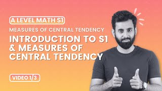 A Level Math  S1  Introduction to S1 and Measures of central tendency [upl. by Dihgirb]