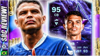 95 RATED END OF AN ERA THIAGO SILVA SBC REVIEW IN EAFC24 [upl. by Costanza]