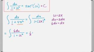 Integrals that Result in Arctangent Inverse Tangent [upl. by Volotta]