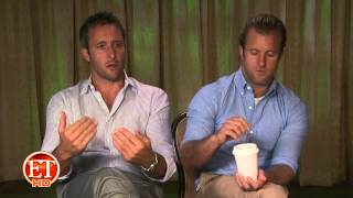 Alex OLoughlin and Scott Caan on ET [upl. by Assirehs]