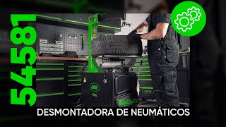 CÓMO DESMONTAR UNOS NEUMÁTICOS CON LA DESMONTADORA SEMIAUTOMÁTICA REF 54581 [upl. by Kola171]