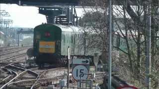 Hastings Thumper DEMU 1001 Passes Ashford International [upl. by Aletha564]