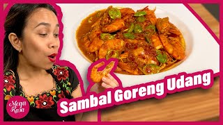 Fikk deilige reker fra naboen min og laget umiddelbart Sambal Goreng Udang av dem [upl. by Llerreg540]