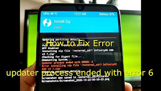 How to Fix TWRP updater process ended with error 6 [upl. by Meeks]