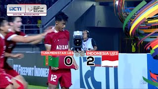 TURKMENISTAN 0 VS 2 INDONESIA HIGHLIGHT AFC U23 ASIAN CUP QATAR 2024 QUALIFIERS [upl. by Mischa]