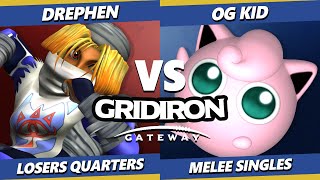 Gridiron Gateway 2024 TOP 8  Drephen Sheik Vs OG Kid Jigglypuff Smash Melee  SSBM [upl. by Ennayoj363]