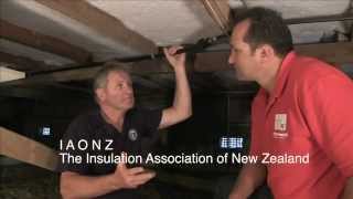 Installing underfloor insulation [upl. by Yelda]