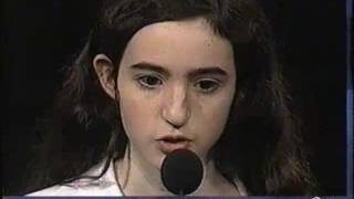 1997 Scripps National Spelling Bee  Final Round  Prem Murthy Trivedi Rebecca Sealfon [upl. by Eanerb]