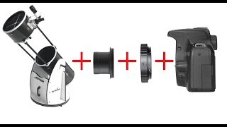 How to attach a DSLR camera to a telescope AstronoMars [upl. by Georgetta]