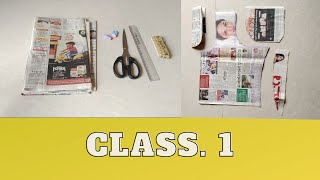 Tailoring classes for beginnerswith News paper cutting class1 petticoat cutting [upl. by Adlev]