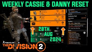 The Division 2 quotWEEKLY CASSIE MENDOZA amp DANNY WEAVER RESET LEVEL 40quot August 28th 2024 [upl. by Josephina]