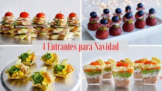 4 APERITIVOS y ENTRANTES para Navidad 20222023  Tapas Variadas y Muy Originales  DarixLAB [upl. by Oterol81]