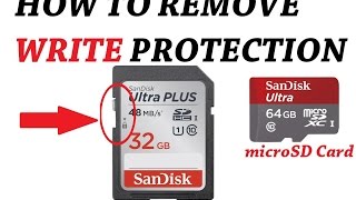 How to remove Write Protection for microSD  SD memory cards 2024updated [upl. by Hcardahs]