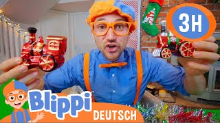 Weihnachtsdekorationen  Kinderlieder und Cartoons  Blippi  Moonbug Kids Deutsch [upl. by Orme]