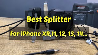 Splitter For iPhone🔥 EarphoneCharging 💯  Lightning to 35mm IPhone splitter [upl. by Cacka253]