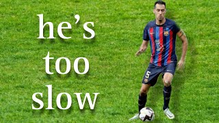 Sergio Busquets dribbles in slow motion [upl. by Nilya]