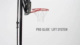 How to adjust the height on the Spalding Pro Glide Basketball Hoop [upl. by Alben]