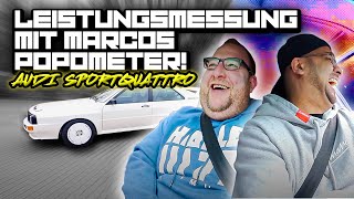 JP Performance  Leistungsmessung mit Marcos Popometer  Audi Sportquattro fahren [upl. by Mcneely]