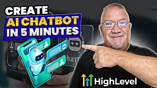 Create AI ChatBot in 5 minutes with GoHighlevel [upl. by Sadonia]