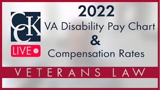 2022 VA Disability Pay Chart and Compensation Rates [upl. by Saibot344]