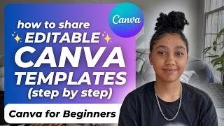 How to Create Canva Template Links Step by Step Tutorial to Share Editable Canva Templates to Sell [upl. by Aicre318]