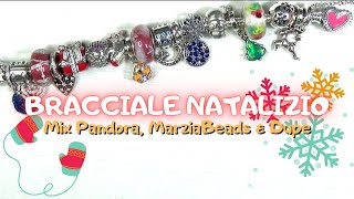 NUOVO BRACCIALE NATALIZIO con Pandora MarziaBeads amp Dupe [upl. by Ashok]