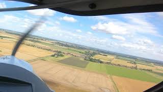 Approach and landing at Fenland Airfield [upl. by Cosette839]