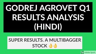 Godrej Agrovet Q1 2020 Result Analysis  Godrej Agrovet Share News  Agrochemical stocks [upl. by Gerrald319]