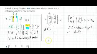 71 Orthogonal Matrices [upl. by Sinegra662]