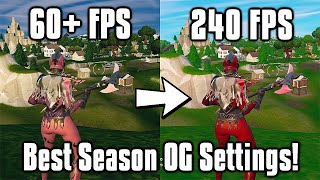 Fortnite Season OG Settings Guide  FPS Boost Colorblind Modes amp More [upl. by Shreve411]