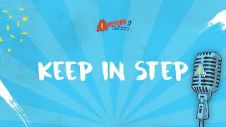 Keep in step LYRIC VIDEO by Awesome Cutlery [upl. by Enohs801]