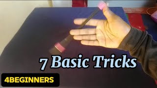 7 Basic Pen Spinning Tricks Pen Spinning in Slow motion [upl. by Ayokahs]