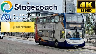 Stagecoach Manchester 50 East Didsbury to Media City via Birchfields amp City ADL Enviro400 Trident [upl. by Hinckley]