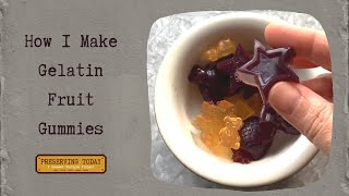 How I Make Gelatin Fruit Gummies [upl. by Hale]