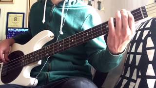 Slide Away  Oasis  Bass Cover [upl. by Elitnahc844]