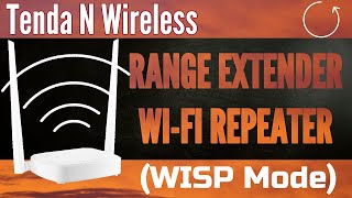 Tenda N301  N300 Router Setup As Wireless Range Extender Repeater WISP Mode [upl. by Anwat]