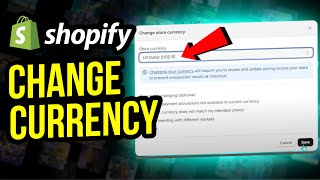 How to Change Currency on Shopify Store  100 Works UPDATED [upl. by Clarisse]