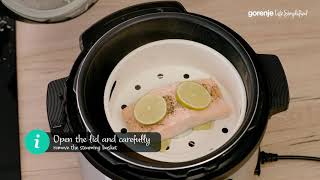 MultiCooker MC6MBK by Gorenje • Culinary Guide • Steamed asian salmon [upl. by Adalie]