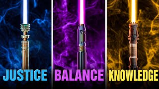 EVERY SINGLE Lightsaber Color Meaning Explained [upl. by Eigla67]