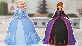 FROZEN 2 PRINCESS Cakes  NERDY NUMMIES [upl. by Kosey]