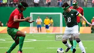 Day 2 morning  Football 5aside highlights  Rio 2016 Paralympic Games [upl. by Asirral]