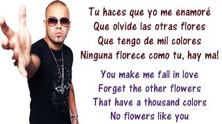 Wisin  Nota De Amor  Lyrics English and Spanish Ft Carlos Vives amp Daddy Yankee Translation Letras [upl. by Aneles]